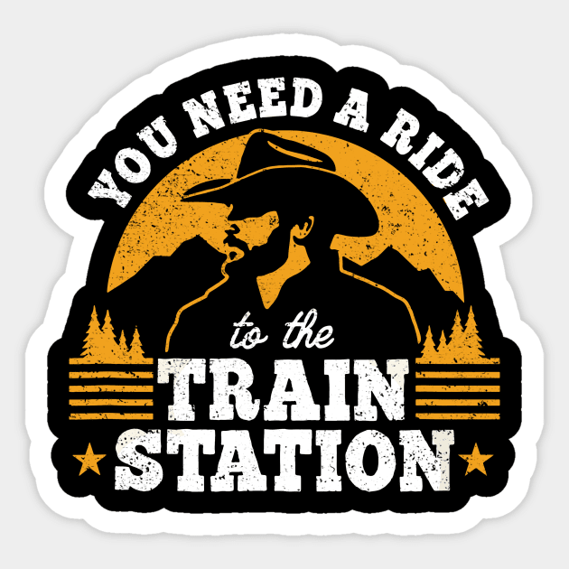 You Need a Ride to the Train Station Sticker by Aratack Kinder